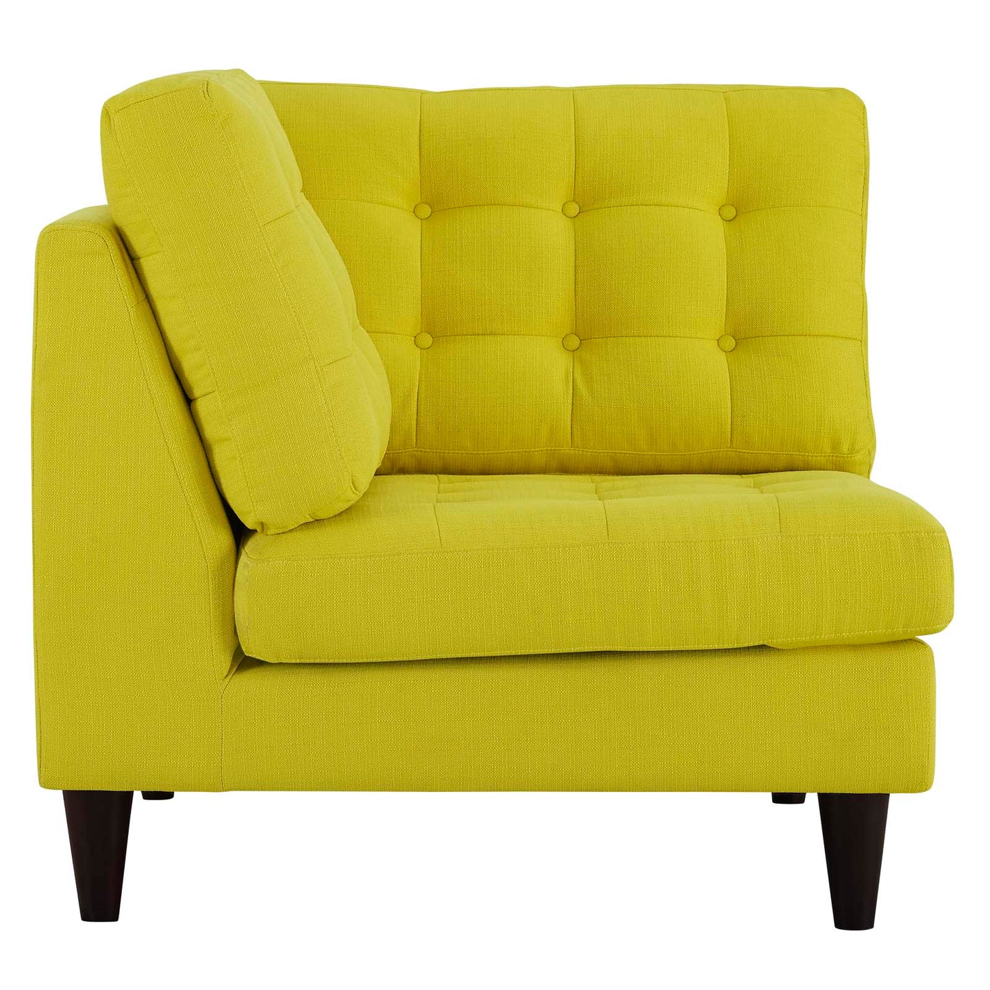 Modway Outlet Empress Upholstered Fabric Corner Sofa by Modway  Living Room Furniture Sunny - EEI-2610-SUN