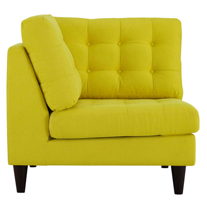 Modway Outlet Empress Upholstered Fabric Corner Sofa by Modway  Living Room Furniture Sunny - EEI-2610-SUN
