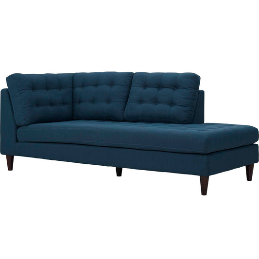 Modway Outlet Empress Upholstered Fabric Right Facing Bumper by Modway  Living Room Furniture Azure - EEI-2612-AZU