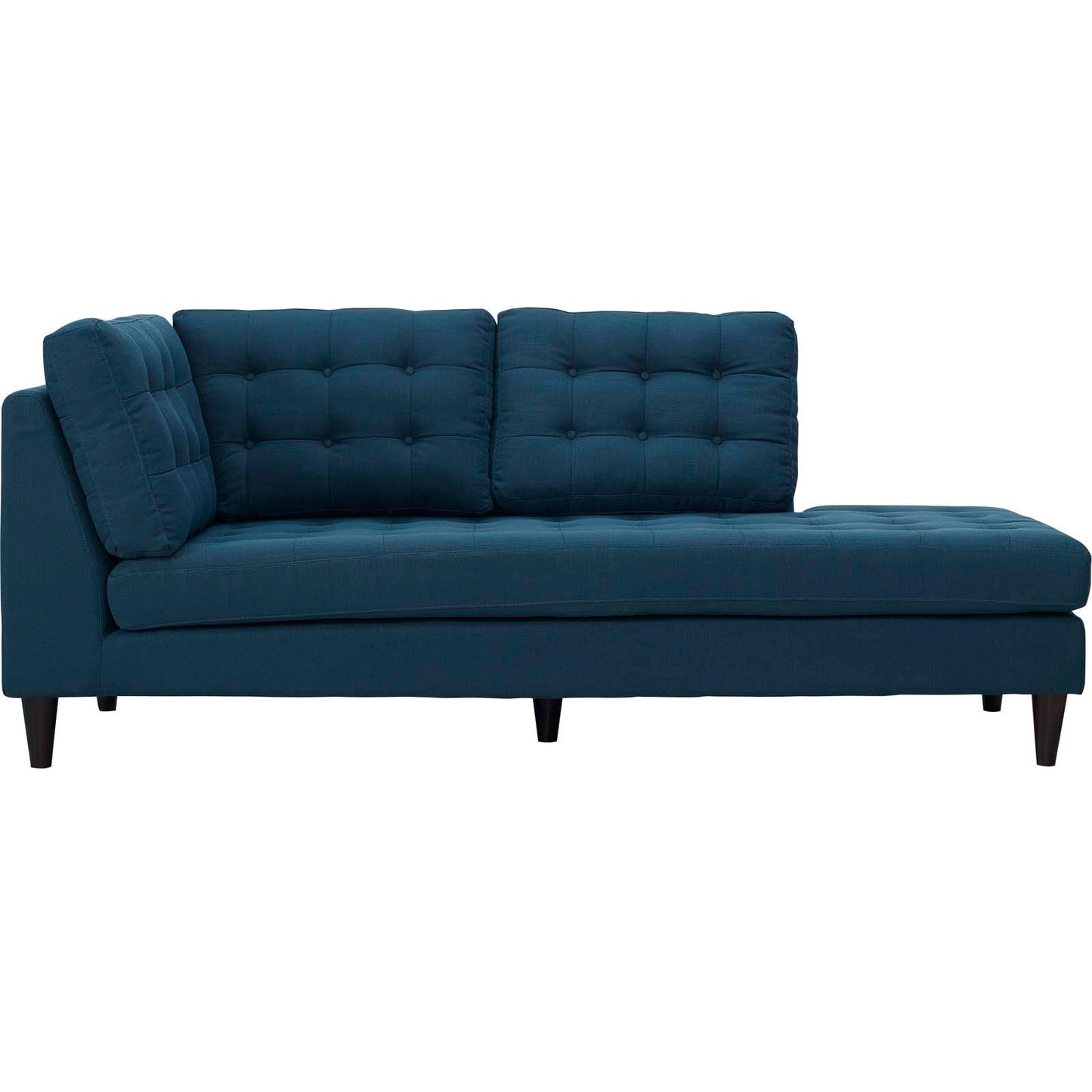 Modway Outlet Empress Upholstered Fabric Right Facing Bumper by Modway  Living Room Furniture Azure - EEI-2612-AZU