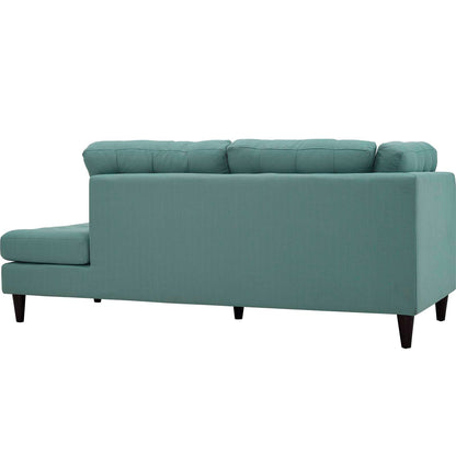 Modway Outlet Empress Upholstered Fabric Right Facing Bumper by Modway  Living Room Furniture Laguna - EEI-2612-LAG