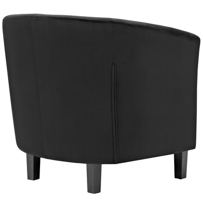 Modway - Prospect Performance Velvet Armchair by Modway  Living Room Sofas and Armchairs Black - EEI-2613-BLK