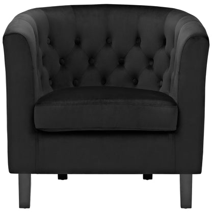 Modway - Prospect Performance Velvet Armchair by Modway  Living Room Sofas and Armchairs Black - EEI-2613-BLK