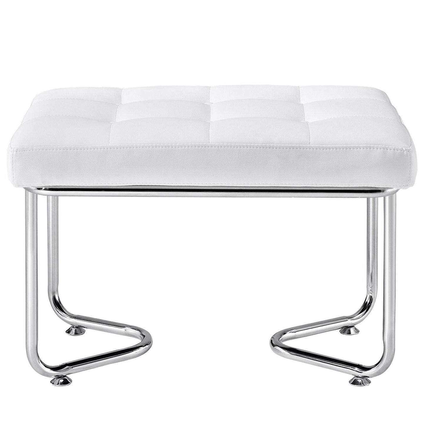 Modway Outlet Gibraltar Upholstered Vinyl Lounge Chair by Modway  Living Room Furniture White - EEI-262-WHI