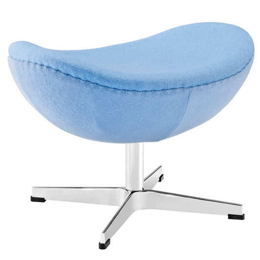 Modway Outlet Glove Wool Ottoman by Modway  Living Room Furniture Baby Blue - EEI-265-BBL