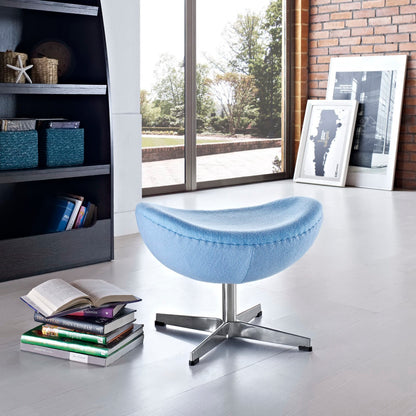 Modway Outlet Glove Wool Ottoman by Modway  Living Room Furniture Baby Blue - EEI-265-BBL