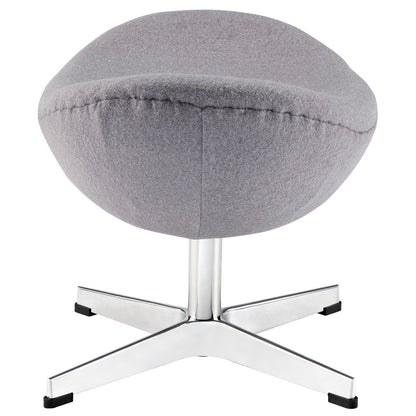 Modway Outlet Glove Wool Ottoman by Modway  Living Room Furniture Dark Gray - EEI-265-DGR