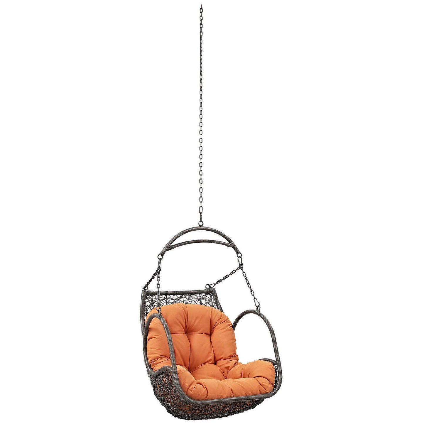 Modway - Arbor Outdoor Patio Swing Chair Without Stand by Modway  Outdoor Furniture Daybeds and Lounges Orange - EEI-2659-ORA-SET
