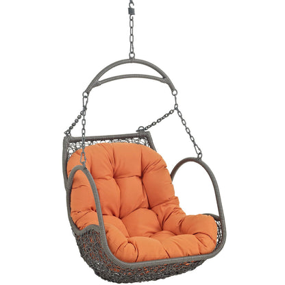 Modway - Arbor Outdoor Patio Swing Chair Without Stand by Modway  Outdoor Furniture Daybeds and Lounges Orange - EEI-2659-ORA-SET