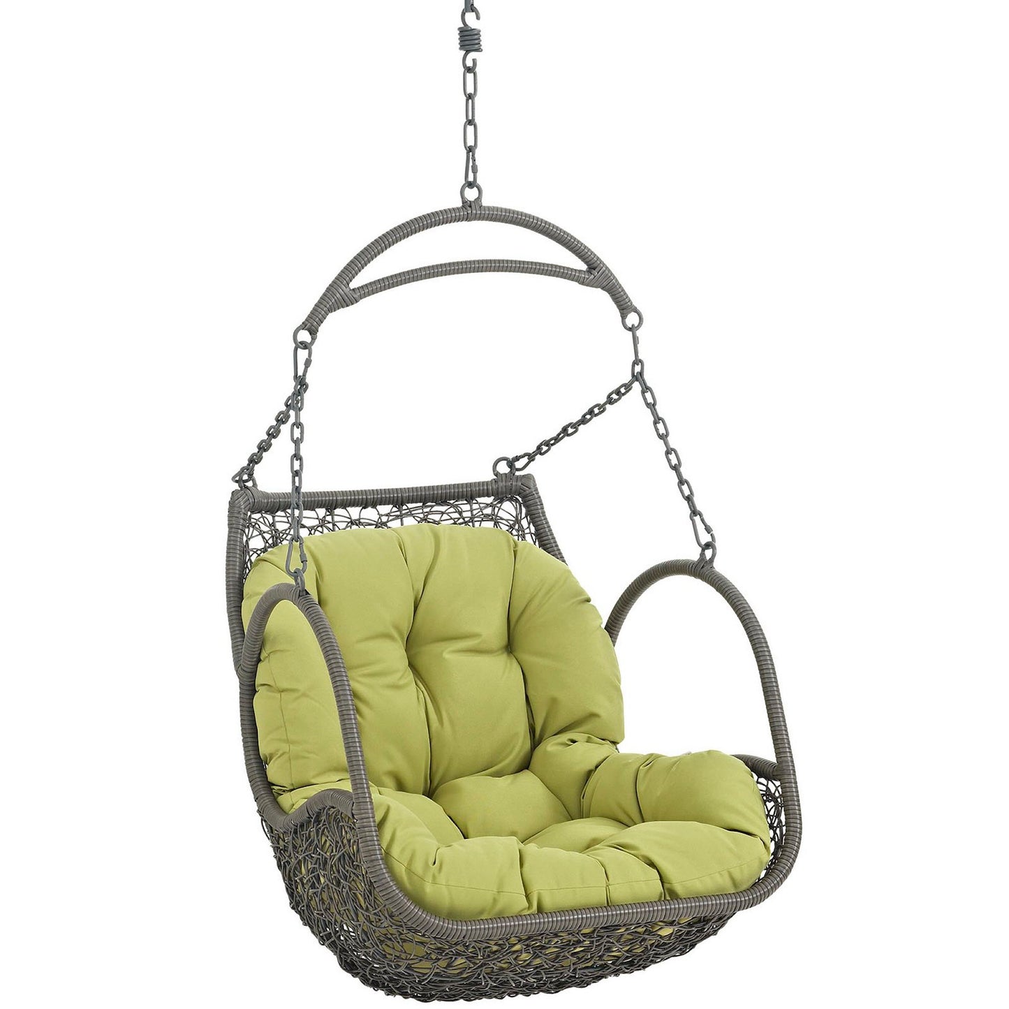 Modway - Arbor Outdoor Patio Swing Chair Without Stand by Modway  Outdoor Furniture Daybeds and Lounges Green - EEI-2659-PER-SET