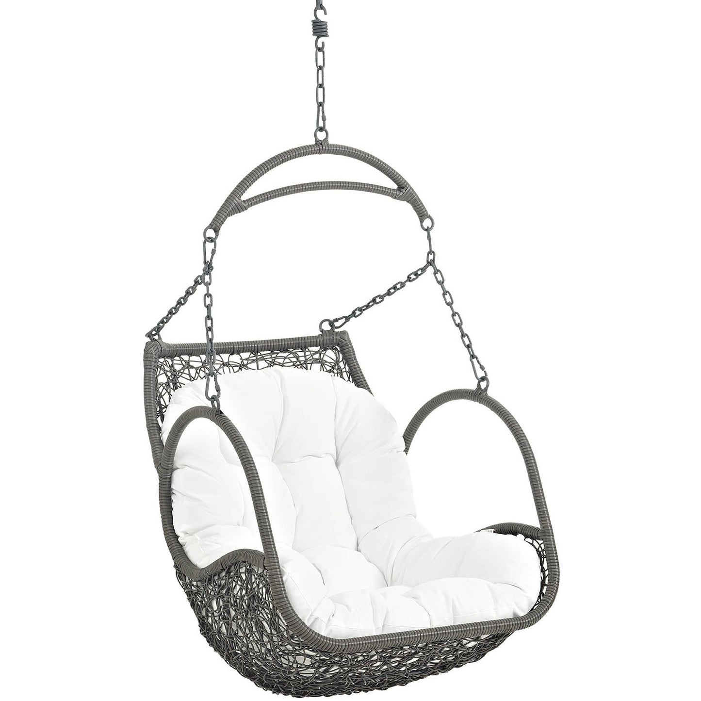 Modway - Arbor Outdoor Patio Swing Chair Without Stand by Modway  Outdoor Furniture Daybeds and Lounges White - EEI-2659-WHI-SET