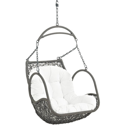 Modway - Arbor Outdoor Patio Swing Chair Without Stand by Modway  Outdoor Furniture Daybeds and Lounges White - EEI-2659-WHI-SET