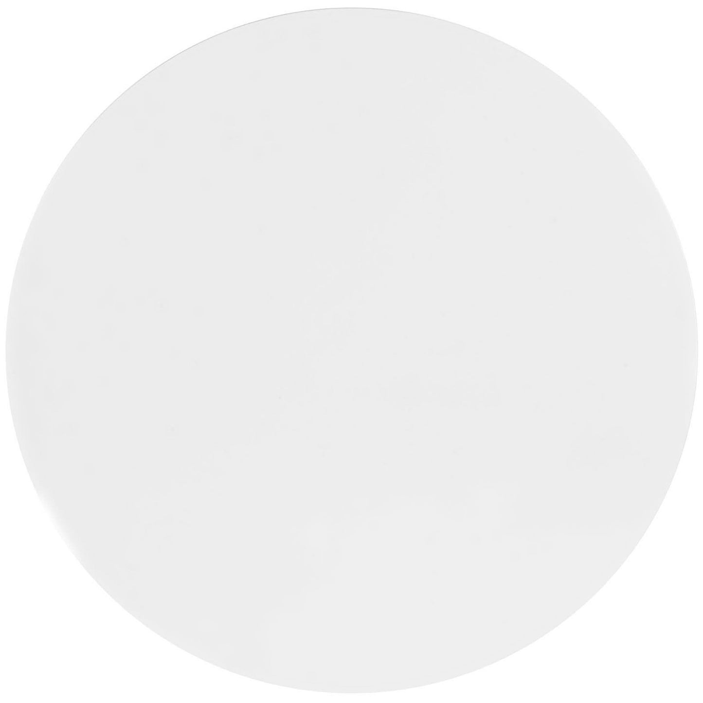 White round dining table with a clean, minimalist design.