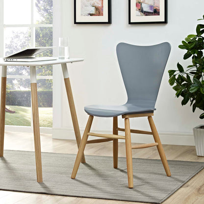 Modway Outlet Cascade Wood Dining Chair by Modway  Bar and Dining Furniture Gray - EEI-2672-GRY