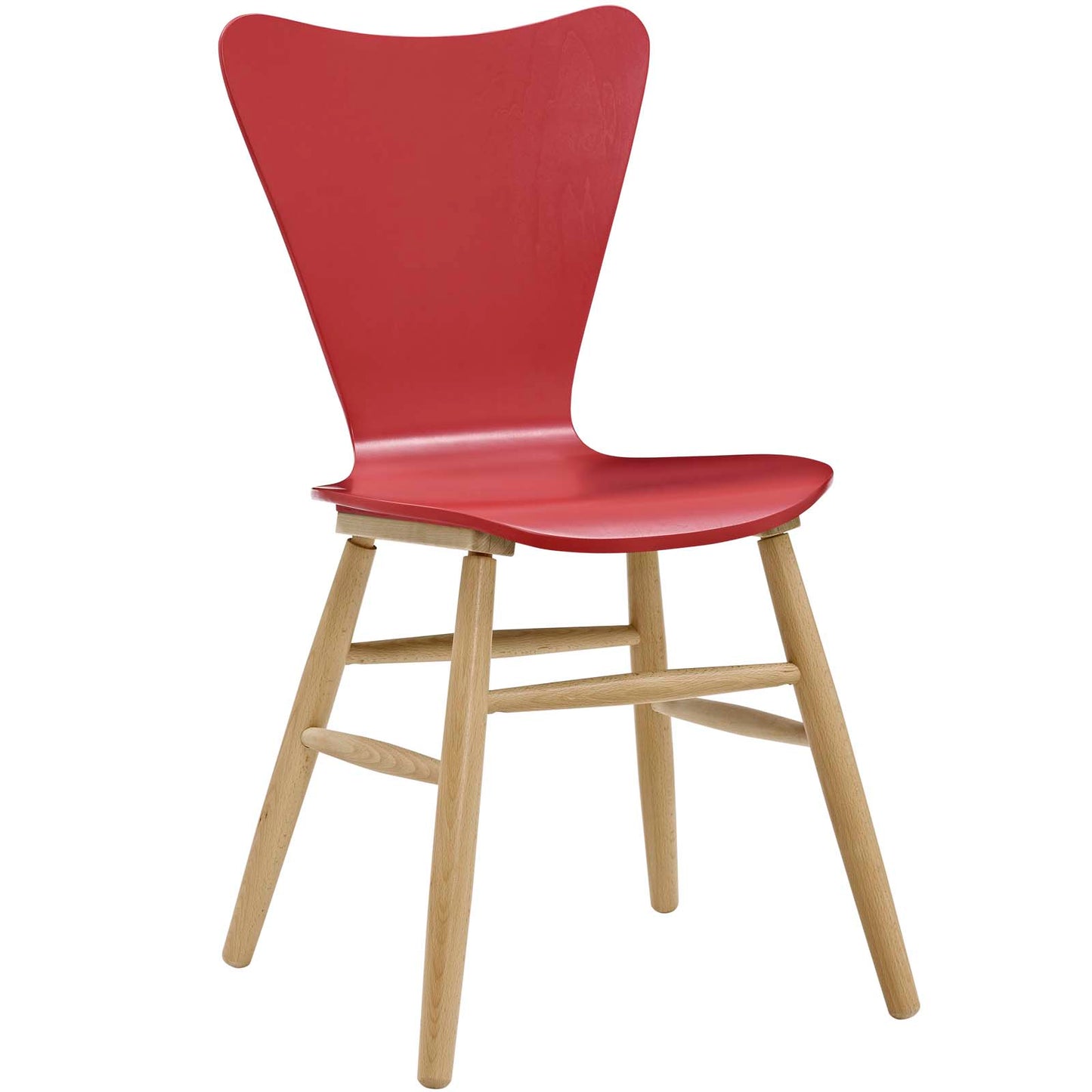 Modway Outlet Cascade Wood Dining Chair by Modway  Bar and Dining Furniture Red - EEI-2672-RED