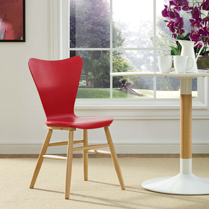 Modway Outlet Cascade Wood Dining Chair by Modway  Bar and Dining Furniture Red - EEI-2672-RED