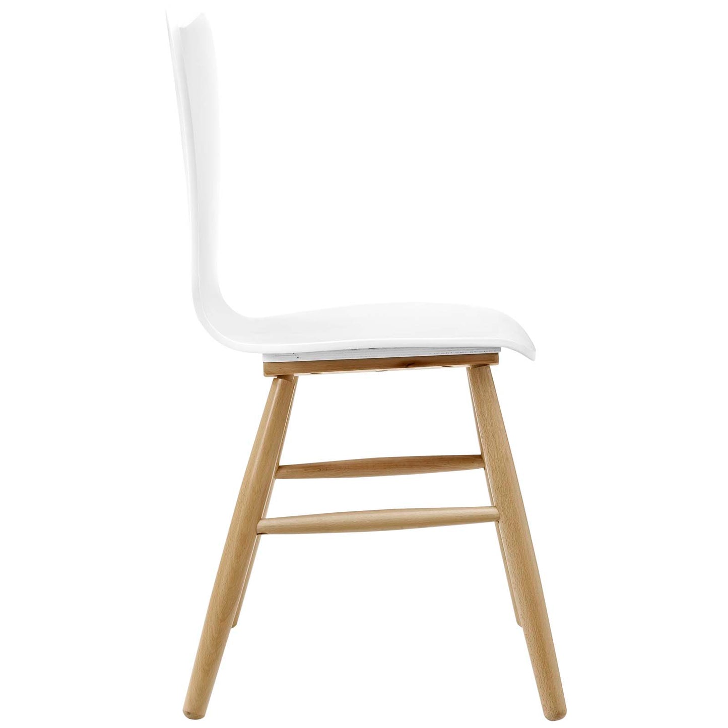 Modway Outlet Cascade Wood Dining Chair by Modway  Bar and Dining Furniture White - EEI-2672-WHI