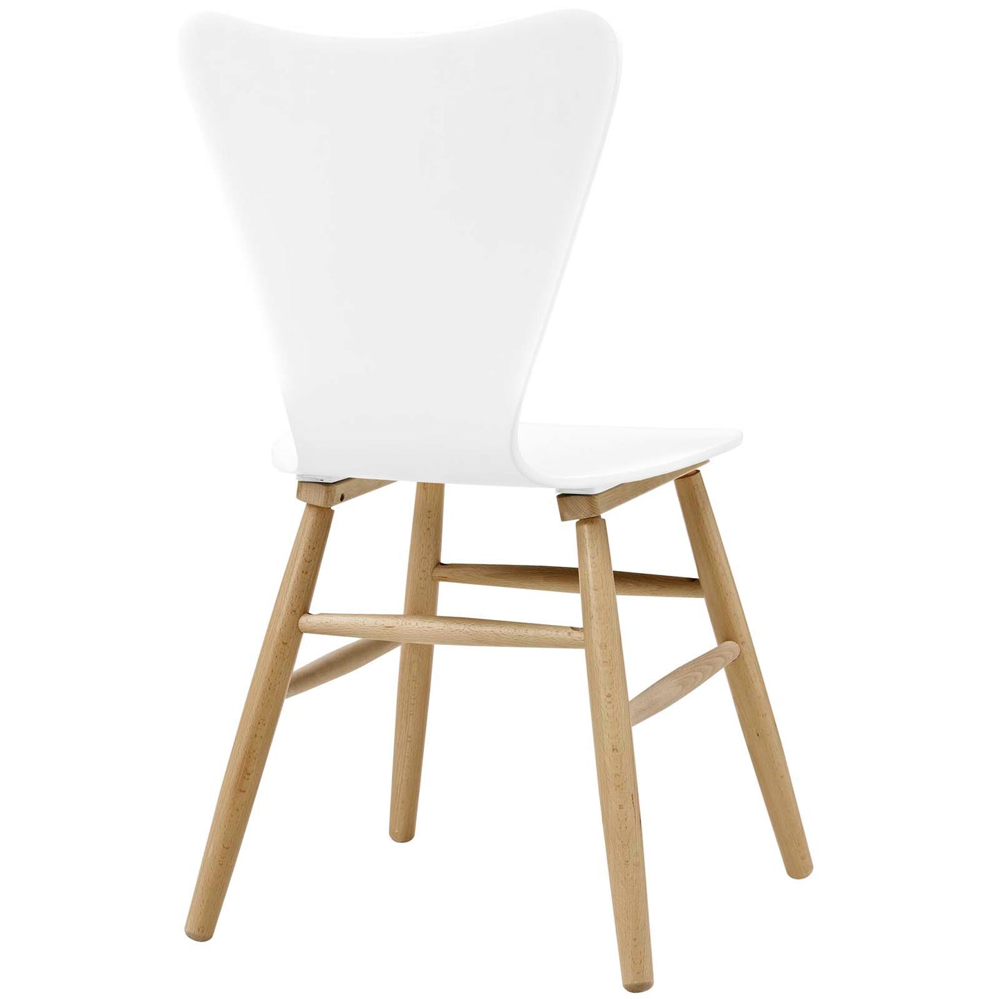 Modway Outlet Cascade Wood Dining Chair by Modway  Bar and Dining Furniture White - EEI-2672-WHI