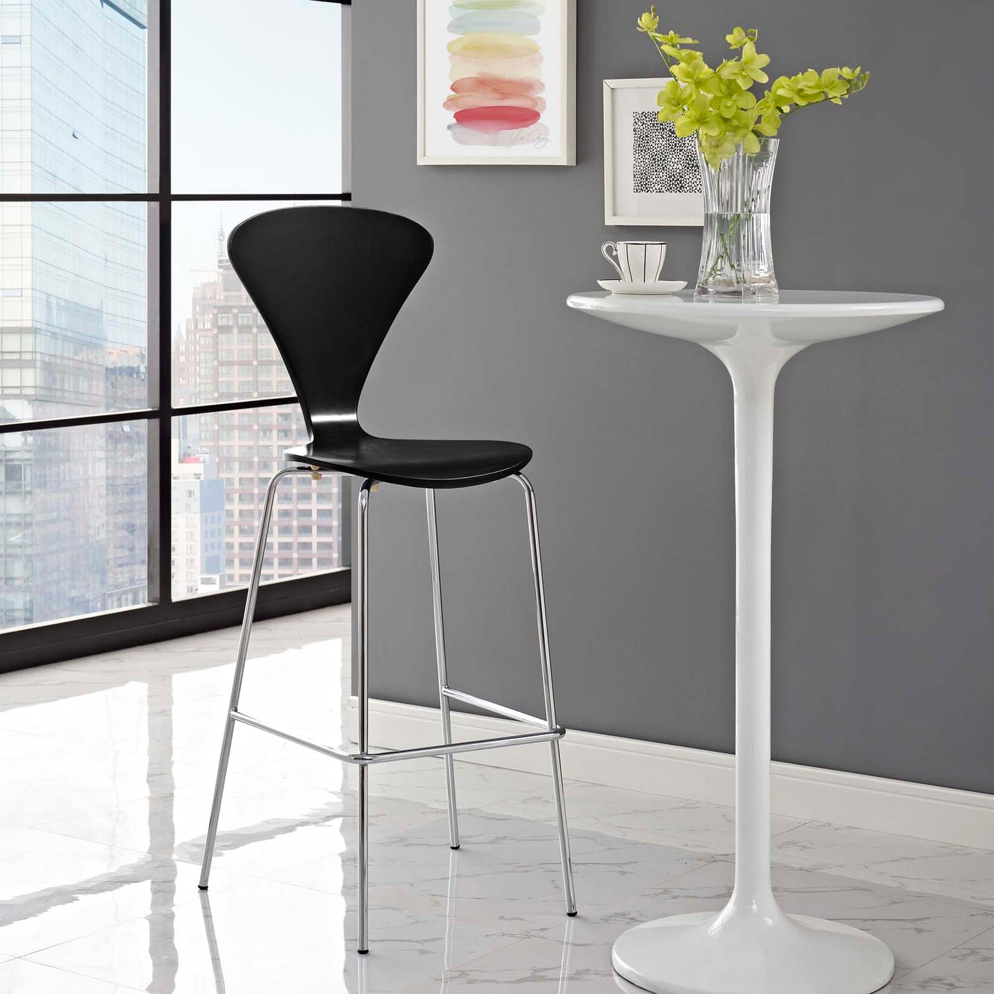 Modway Outlet Passage Dining Bar Stool by Modway  Bar and Dining Furniture Black - EEI-2674-BLK