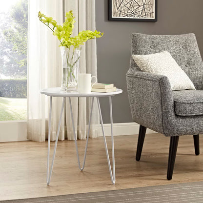 Modway Outlet Digress Side Table by Modway  Living Room Furniture White - EEI-2677-WHI