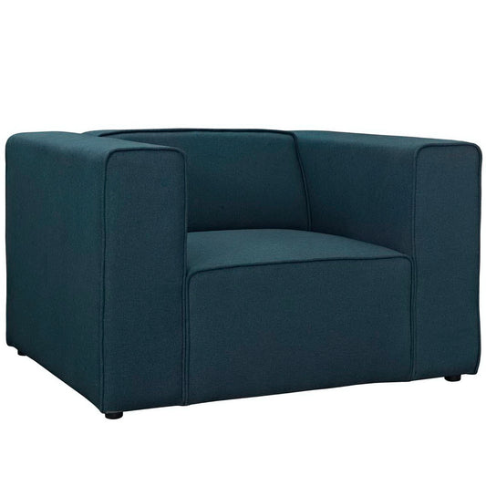 Modway Outlet Mingle Upholstered Fabric Armchair by Modway  Living Room Furniture Blue - EEI-2718-BLU