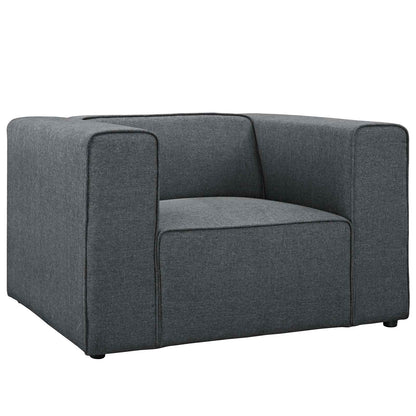 Modway Outlet Mingle Upholstered Fabric Armchair by Modway  Living Room Furniture Gray - EEI-2718-GRY