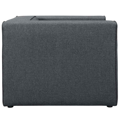 Modway Outlet Mingle Upholstered Fabric Armchair by Modway  Living Room Furniture Gray - EEI-2718-GRY