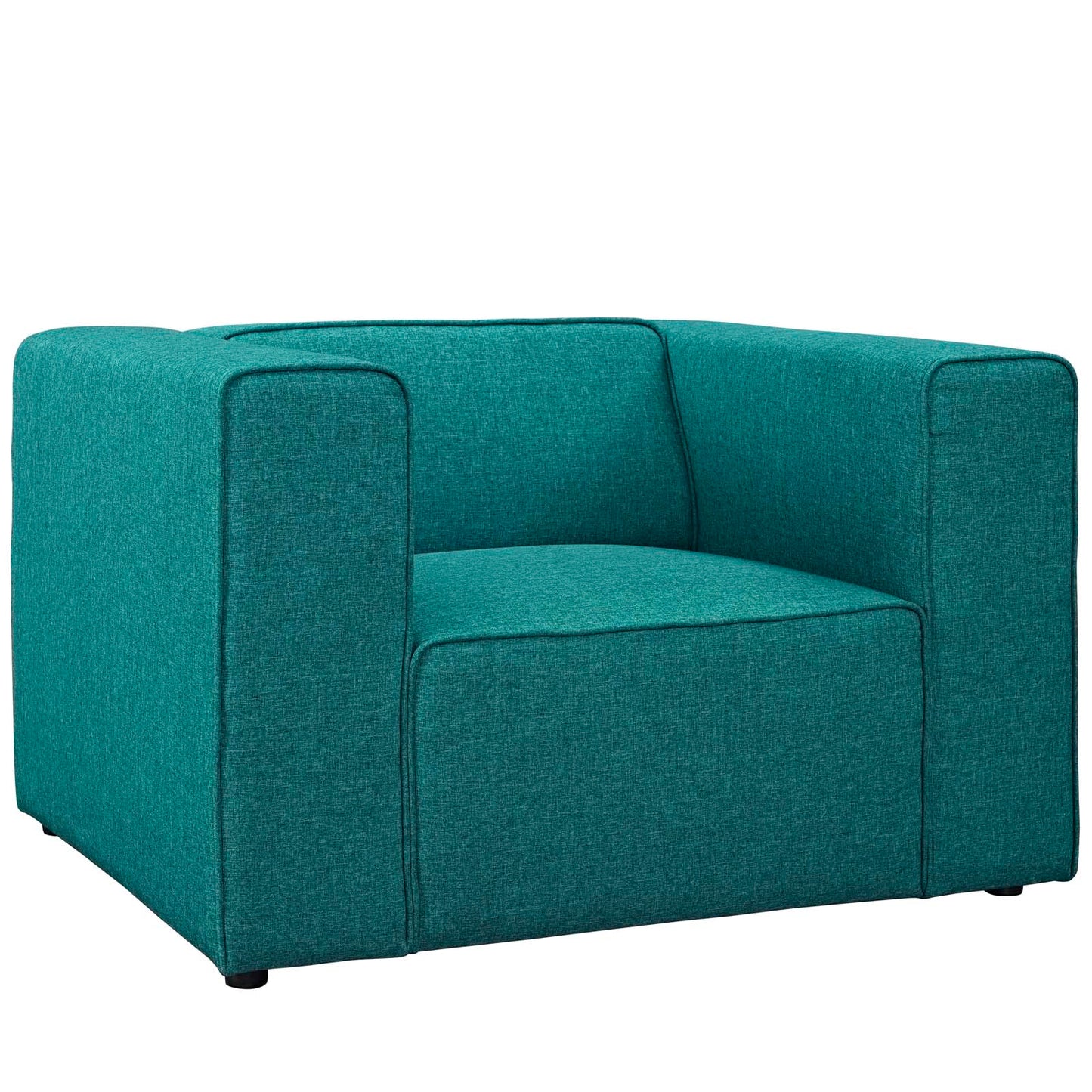 Modway Outlet Mingle Upholstered Fabric Armchair by Modway  Living Room Furniture Teal - EEI-2718-TEA