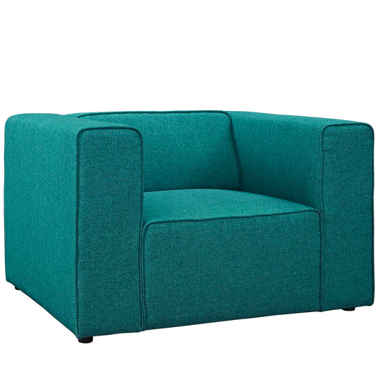 Modway Outlet Mingle Upholstered Fabric Armchair by Modway  Living Room Furniture Teal - EEI-2718-TEA