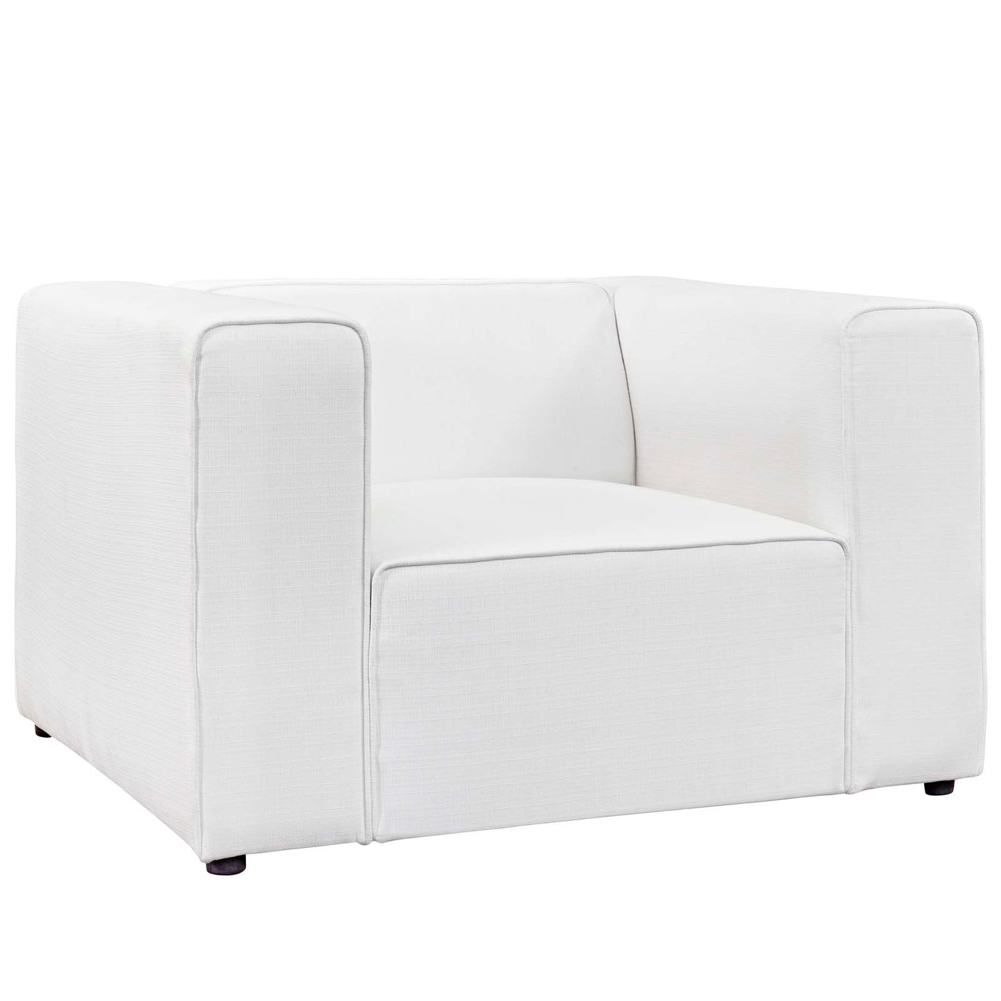 Modway Outlet Mingle Upholstered Fabric Armchair by Modway  Living Room Furniture White - EEI-2718-WHI