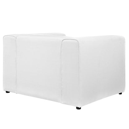 Modway Outlet Mingle Upholstered Fabric Armchair by Modway  Living Room Furniture White - EEI-2718-WHI