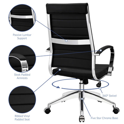 Modway - Jive Highback Office Chair by Modway  Office Furniture Office Chairs Black - EEI-272-BLK