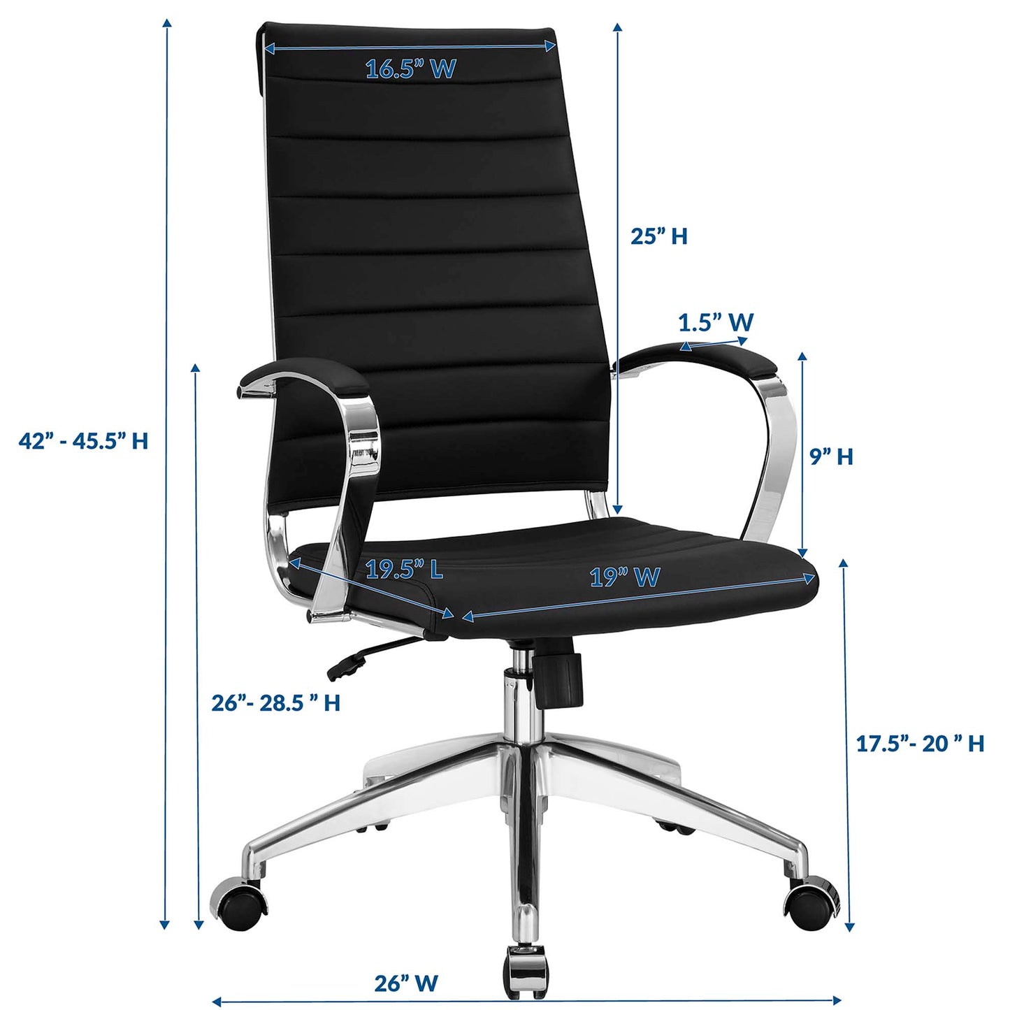 Modway - Jive Highback Office Chair by Modway  Office Furniture Office Chairs Black - EEI-272-BLK