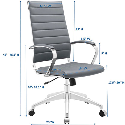 Modway - Jive Highback Office Chair by Modway  Office Furniture Office Chairs Gray - EEI-272-GRY