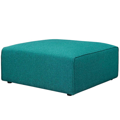 Modway Outlet Mingle Fabric Ottoman by Modway  Living Room Furniture Teal - EEI-2726-TEA