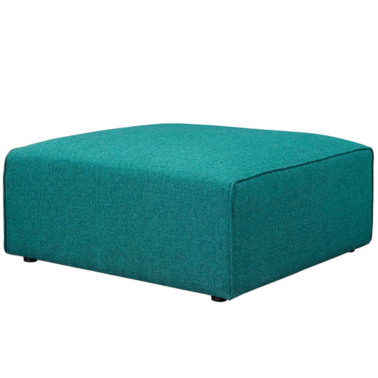 Modway Outlet Mingle Fabric Ottoman by Modway  Living Room Furniture Teal - EEI-2726-TEA