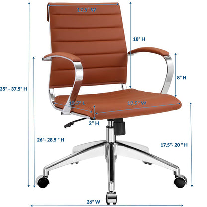 Modway - Jive Mid Back Office Chair by Modway  Office Furniture Office Chairs Brown - EEI-273-TER