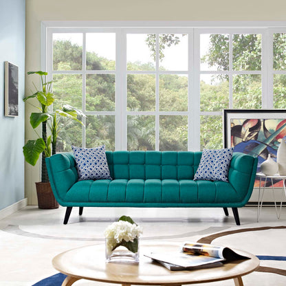 Modway Outlet Bestow Upholstered Fabric Sofa by Modway  Living Room Furniture Teal - EEI-2730-TEA