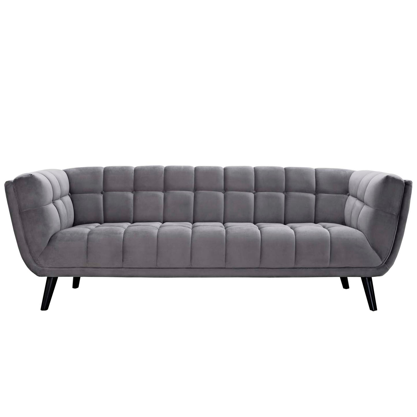Modway Outlet Bestow Performance Velvet Sofa by Modway  Living Room Furniture Gray - EEI-2731-GRY
