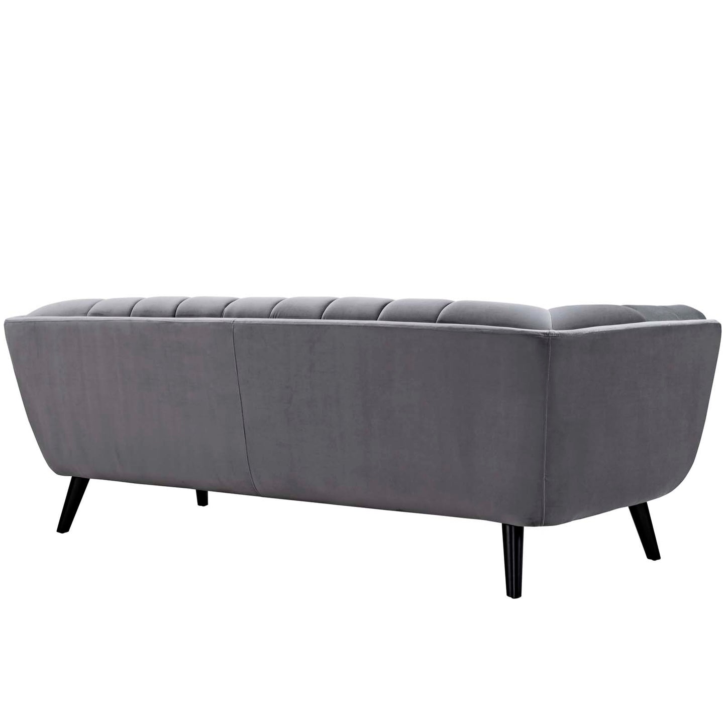 Modway Outlet Bestow Performance Velvet Sofa by Modway  Living Room Furniture Gray - EEI-2731-GRY