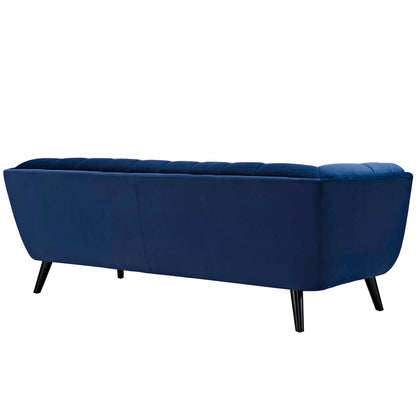 Modway Outlet Bestow Performance Velvet Sofa by Modway  Living Room Furniture Navy - EEI-2731-NAV