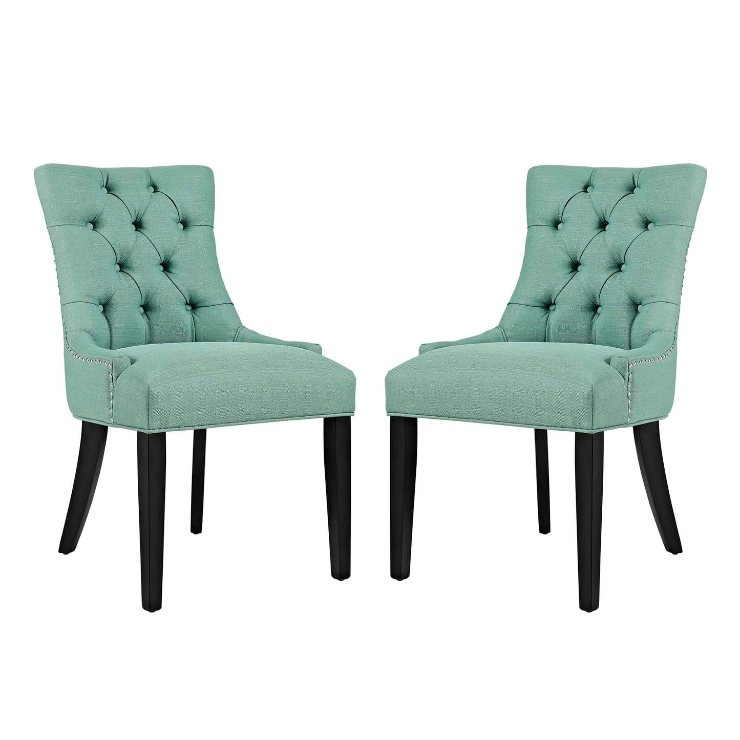 Modway Outlet Regent Fabric Dining Side Chair Set of 2 by Modway  Bar and Dining Furniture Laguna - EEI-2743-LAG-SET