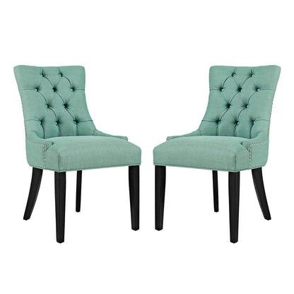 Modway Outlet Regent Fabric Dining Side Chair Set of 2 by Modway  Bar and Dining Furniture Laguna - EEI-2743-LAG-SET