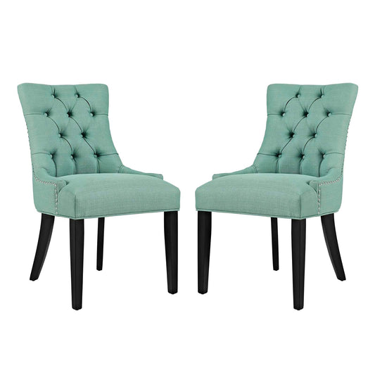 Modway Outlet Regent Fabric Dining Side Chair Set of 2 by Modway  Bar and Dining Furniture Laguna - EEI-2743-LAG-SET