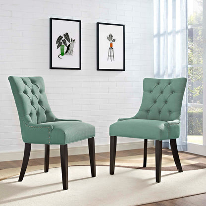 Modway Outlet Regent Fabric Dining Side Chair Set of 2 by Modway  Bar and Dining Furniture Laguna - EEI-2743-LAG-SET