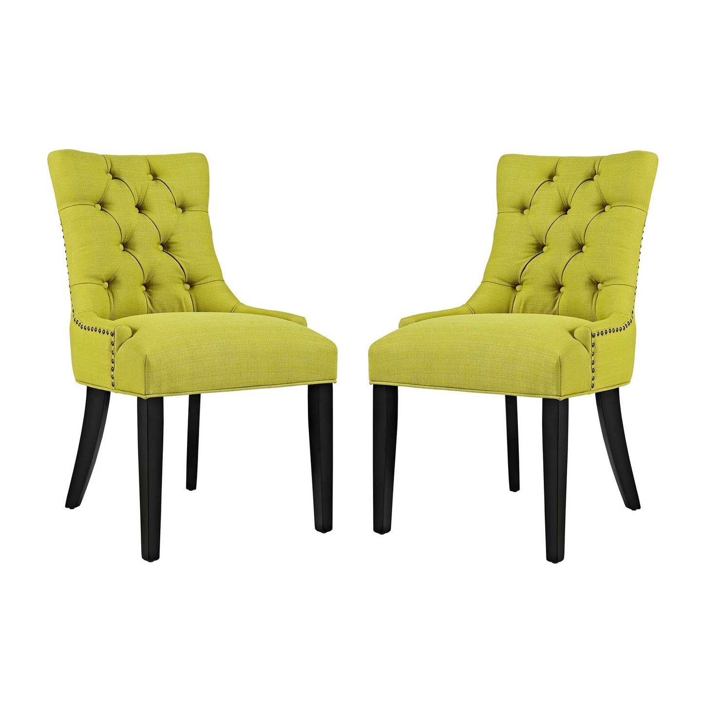 Modway Outlet Regent Fabric Dining Side Chair Set of 2 by Modway  Bar and Dining Furniture Wheatgrass - EEI-2743-WHE-SET