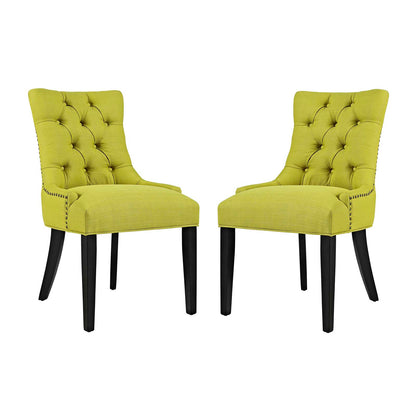 Modway Outlet Regent Fabric Dining Side Chair Set of 2 by Modway  Bar and Dining Furniture Wheatgrass - EEI-2743-WHE-SET