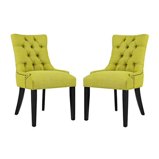 Modway Outlet Regent Fabric Dining Side Chair Set of 2 by Modway  Bar and Dining Furniture Wheatgrass - EEI-2743-WHE-SET