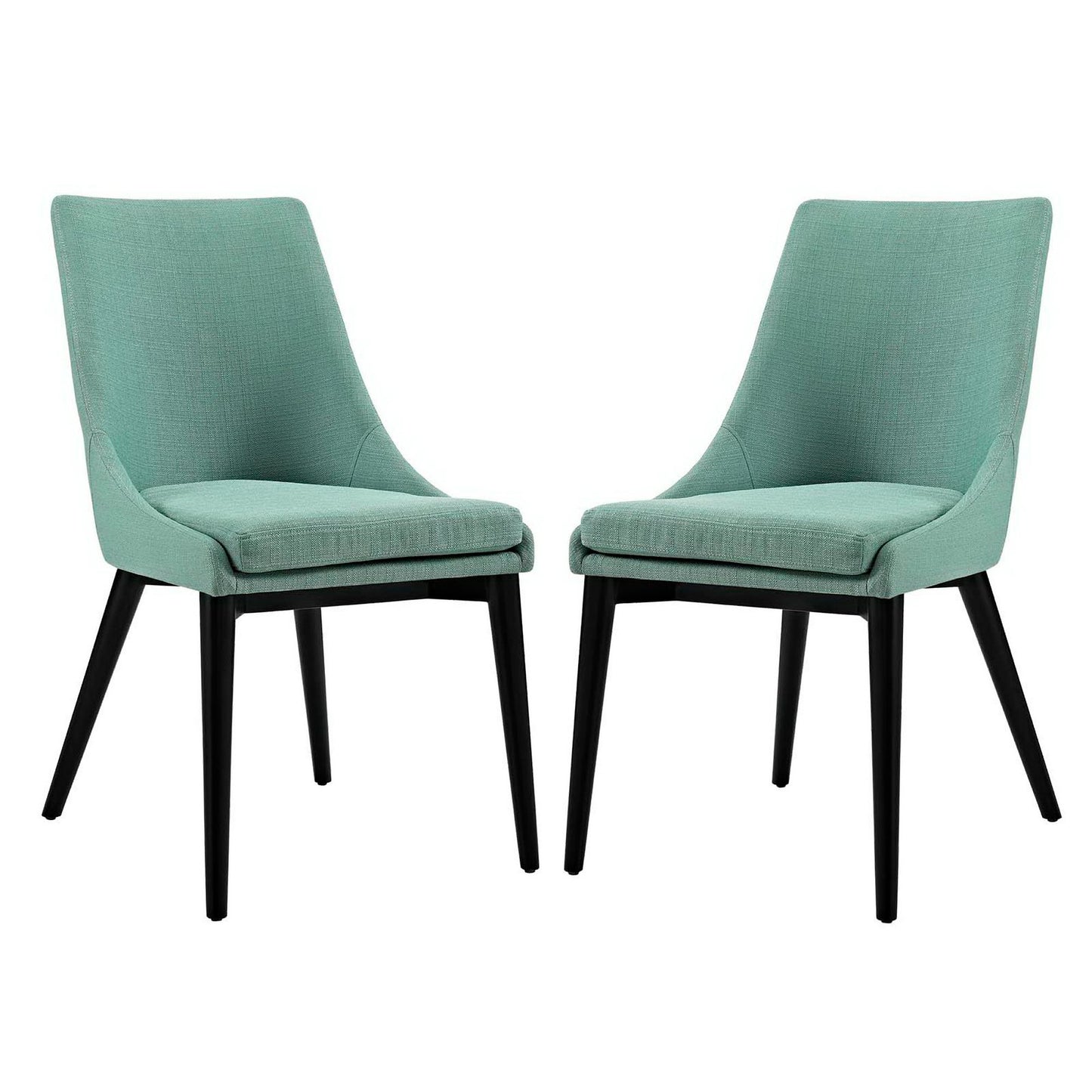 Modway Outlet Viscount Fabric Dining Side Chair Set of 2 by Modway  Bar and Dining Furniture Laguna - EEI-2745-LAG-SET