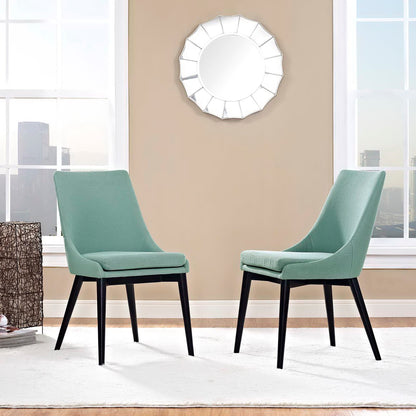 Modway Outlet Viscount Fabric Dining Side Chair Set of 2 by Modway  Bar and Dining Furniture Laguna - EEI-2745-LAG-SET